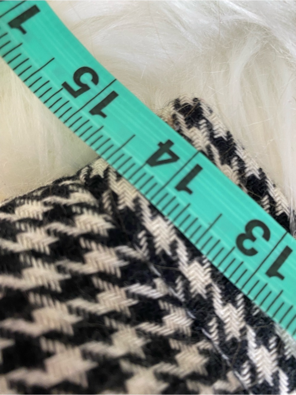 Black and White Houndstooth Maxi Skirt - Picture 7 of 8